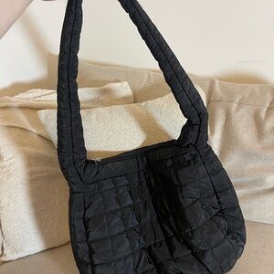 Stylish Black Quilted Shoulder Bag
